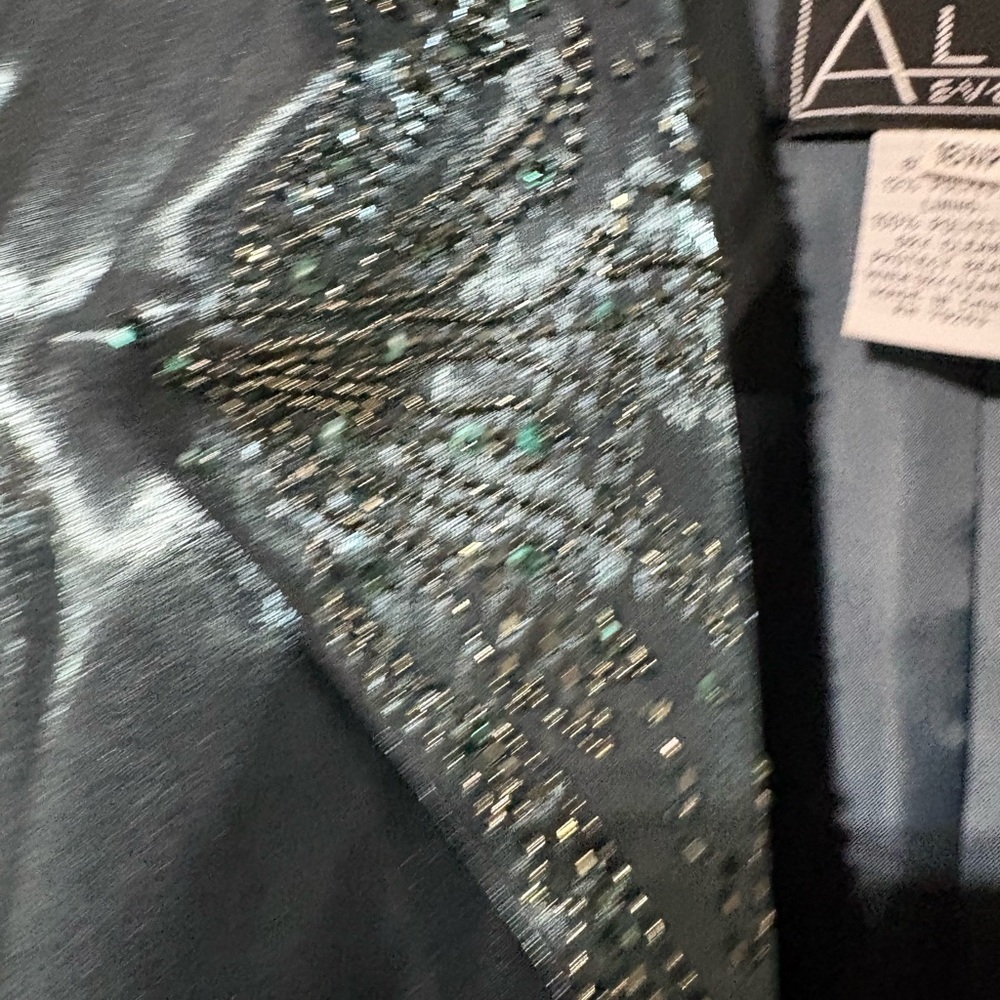 Alex Evenings Shimmering Teal Ensemble - Picture 6 of 13